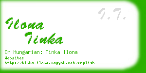 ilona tinka business card